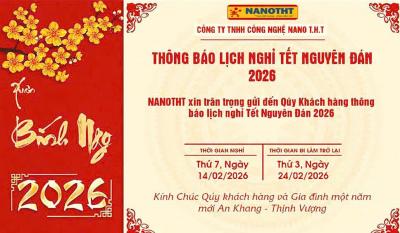 THÔNG BÁO LỊCH NGHỈ TẾT NGUYÊN ĐÁN 2026